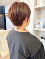 キャアリー(Caary)&nbsp;福山市美容室Caary30代40代夏ショートヘアナチュラルオレンジ