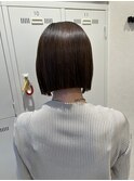 大人綺麗ボブ/藤沢/髪質改善縮毛矯正/ショート/脱白髪染め透明感