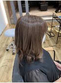 細ハイライトミルクティーベージュ