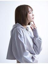 ラフィス ヘア ルー 福山2号店(La fith hair ruu.) 【La fith】ぱつっとボブ×グレーベージュ