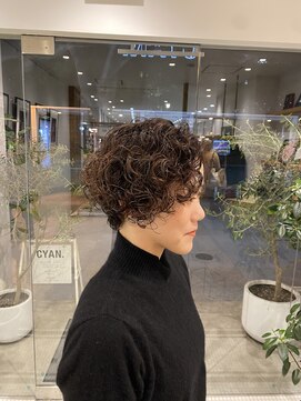 シアン 矢場町店(CYAN.) ショートボブ×パーマ