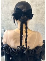 スタイル 横浜(STYLE)&nbsp;あ結婚式お呼ばれ編みおろし／ヘアセット/カチモリ/アレンジ