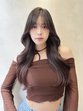 グロー 大宮(GLROW) □ 韓国大宮顔周りレイヤーカットハッシュカットグレージュ