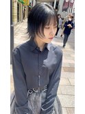 仙台ウルフカットシャギー外はね姫カットレイヤー中性ウルフ