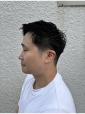 メンズ/ベリーショート/ブルーブラック