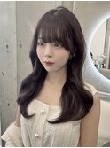 上品可愛い◇韓国くびれヘアラベンダーショコラ