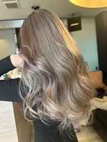 ヘアメイク フォックス 錦店(hair make FOX)&nbsp;透明感/ダブルカラー/ロング/外国人風/ミルクティーベージュ