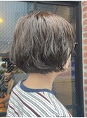30代40代大人可愛い小顔くせ毛風パーマミニボブパーマ