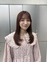 ザザ ZA/ZA 茗荷谷&nbsp;顔まわりレイヤー×ピンクカラー