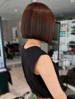 ヘアーアンドスパ フェリーチェ ミチ 野田屋町店(HAIR&SPA felice MICHI) 髪質改善 ボブ アッシュブラウン 艶髪