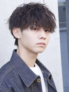 エイド 本店(aid) 無造作マッシュソフトツイストパーマ刈り上げツーブロック