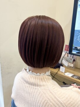 アルター(aL ter) 【ミニボブ×ピンクブラウン】イメチェン/ピンクベージュ/林愛華