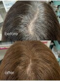 30代40代50代◎白髪染めリタッチカラーミディアムヘア西新井