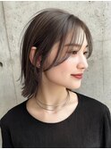 動きのあるボブベーススタイル