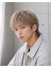 【垢抜けカラー】メンズカット＋ダブルカラーで透明感のあるハイトーンへ