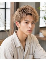 MEN's Baguz MEN'Sカット/ MEN'Sパーマ/ MEN'Sカラー 明るめベージュブラウン束感ニュアンス韓国風メンズマッシュ最新