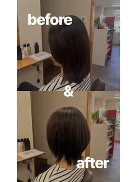 Re モイスティーヌ(Re moisteane) 白髪染め×レイヤーカット