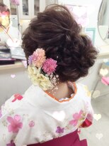 ヘアーセットサロン ピンキー(Hairset Salon Pinky) Pinky☆ふわもこシニヨン