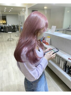 ジーナ 名駅(XENA.) 韓国ヘア◎ベビーピンク