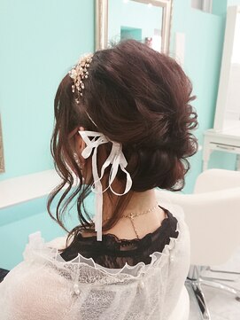 ドライブアンドビジョン 池袋(Drive&Vision) パーティー着物ヘアアレンジ(アレンジ/池袋美容室/縮毛矯正）