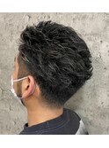 メンズハイライトキャップメッシュとカット¥12000