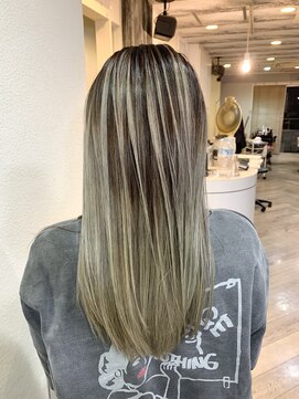 ルーツ ヘア デザイン(roots hair design) 西大橋★新町美容室★roots★バレイヤージュ