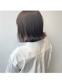 【 グレー × ベージュ ＝ 透明感たっぷりこなれカラー 】