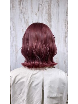 ゼルレーヴ(ZELE reve) ピンクパープル×裾ピンクカラー