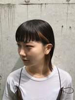 ワークス 下北沢(WORKS)&nbsp;黒髪小顔無造作外人風イヤリングカラー【下北沢】