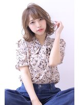 オーロ 池田店(ORO)&nbsp;ゆるふわカールでミディアムおしゃれ！