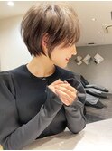 20代30代大人ガーリーショートヘアチョコレートモードショート