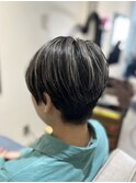 ハンサムショート×コントラストハイライト