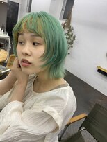 フィン(fin,)&nbsp;ハイライト/波巻き/マッシュパーマ/ウルフ/インナーグレージュ