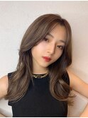 髪質改善＊カーキベージュレイヤーカット＊美髪【Zina南草津】