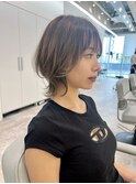 小顔ミディアムネオウルフ　ウルフカット