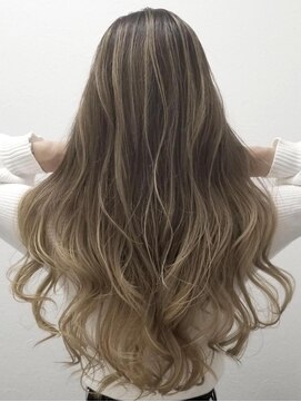 ソヨン 豊田市駅店(SOYON) バレイヤージュ×ゆるカールロング