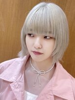 ホワイトベージュショート