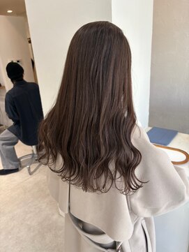 シュプール(SPUR) クセ毛風パーマウェーブロングヘアダークグレージュ20代30代