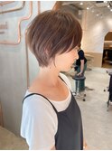 武井/小顔黒髪ワンレンボブルフ/ネビージュ