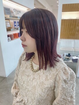 カッツ 笠岡店(CUT S) ルーツカラー＊チェリーレッド