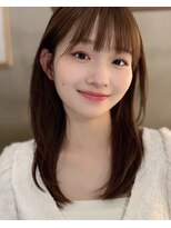 メゾンドムニ 恵比寿(Maison de MUNi)&nbsp;10代20代30代2wayバング韓国風アッシュブラウンオルチャン