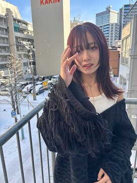 ファースト 仙台店(first) レイヤーカット/チェリーレッド