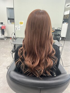 ガルボヘアー 桟橋店(garbo hair) ピンクベージュ　春　明るめカラー　トリートメント
