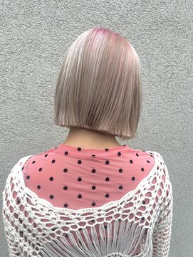 トップヘアーヒルズ 安城(TOP HAIR HILLS) 春っぽいルーツカラーのボブスタイル！