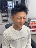 波巻きツイストスパイラルパーマ/フェザーパーマ/眉毛/メンズ