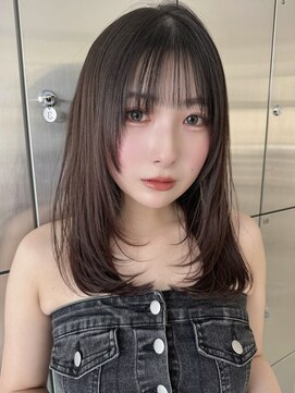 サンド ミュウ 横浜店(sand mieu) 韓国風/ミディアムレイヤー/ワンホン/グレージュ/横浜駅