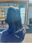 【ブリーチカラー】ネイビーブラック 栃木 宇都宮 鹿沼 日光
