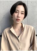 黒髪ハンサムショート