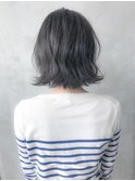 【GEEKS渋谷】アッシュグレージュ/くびれボブ/透明感/小顔夏ヘア