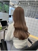 渋谷ブリーチカラーハイトーンカラーヘーゼルベージュ韓国カラー